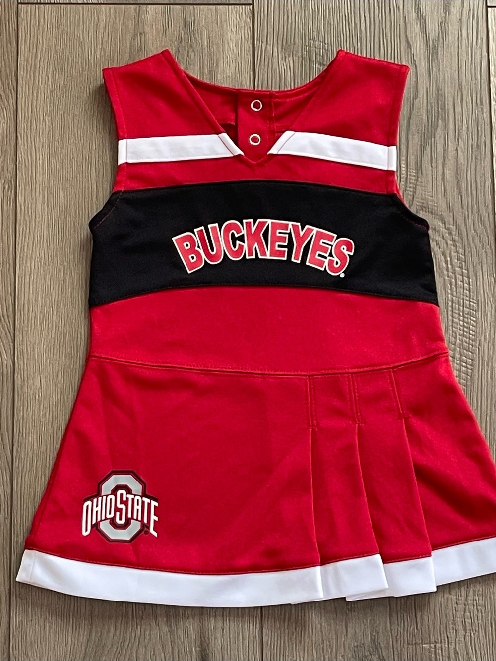 Team Athletics NCAA Ohio State Buckeyes 2T Toddler Cheerleader Dress